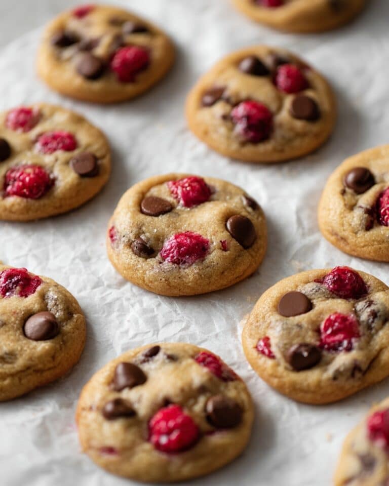Raspberry Chocolate Chip Cookies Recipe