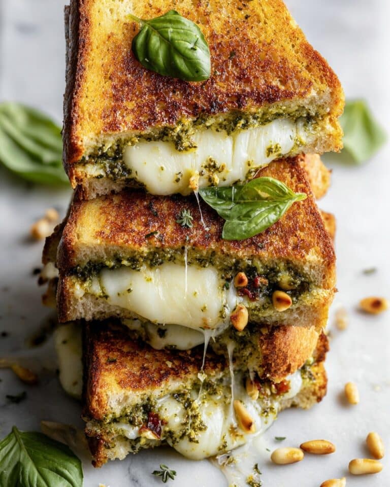 Sourdough Pesto Grilled Cheese Recipe