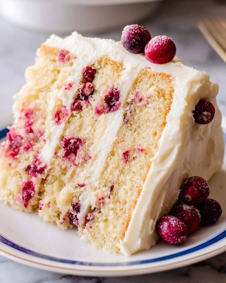 Cranberry Orange Cake with Cream Cheese Frosting Recipe