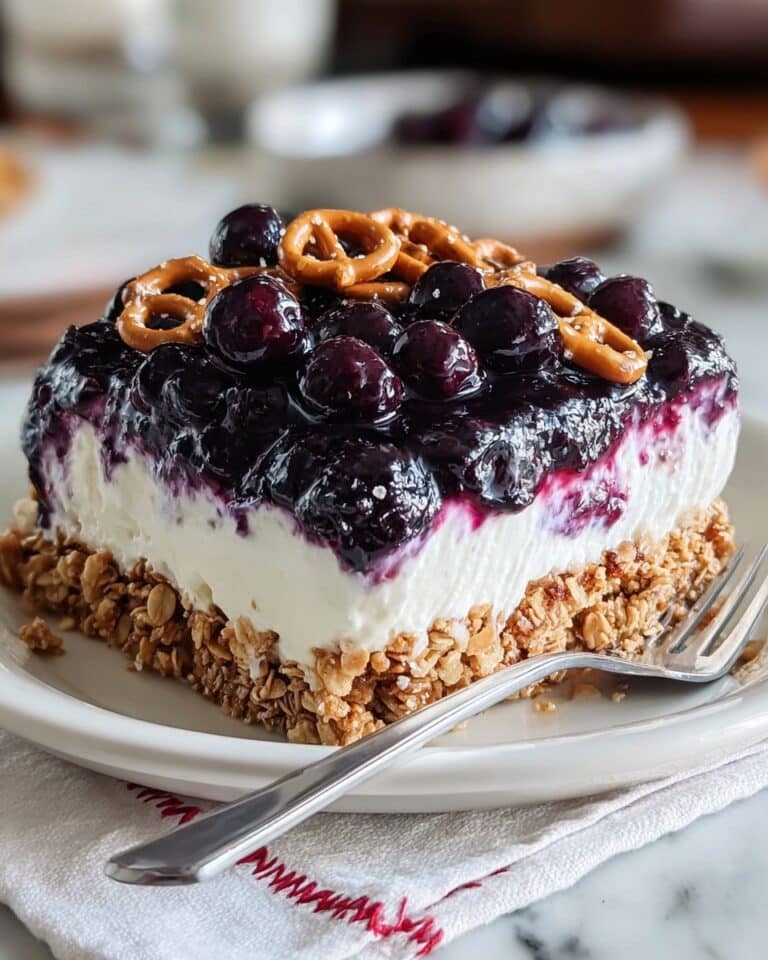 Blueberry Pretzel Salad Recipe