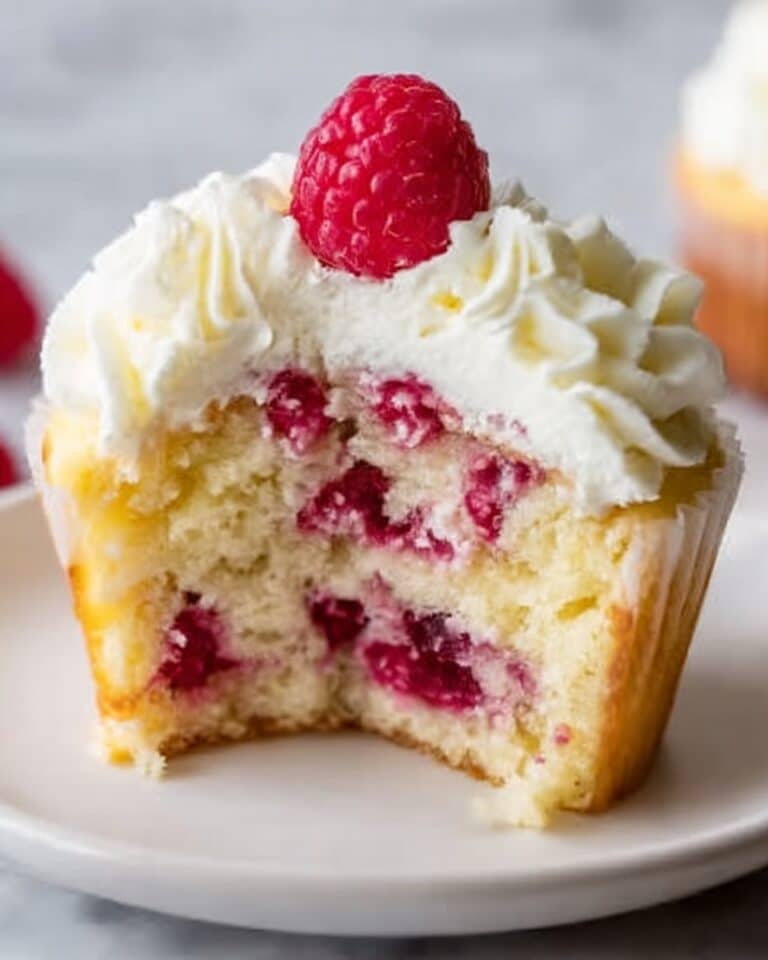 Lemon Raspberry Cupcakes with Raspberry Frosting Recipe